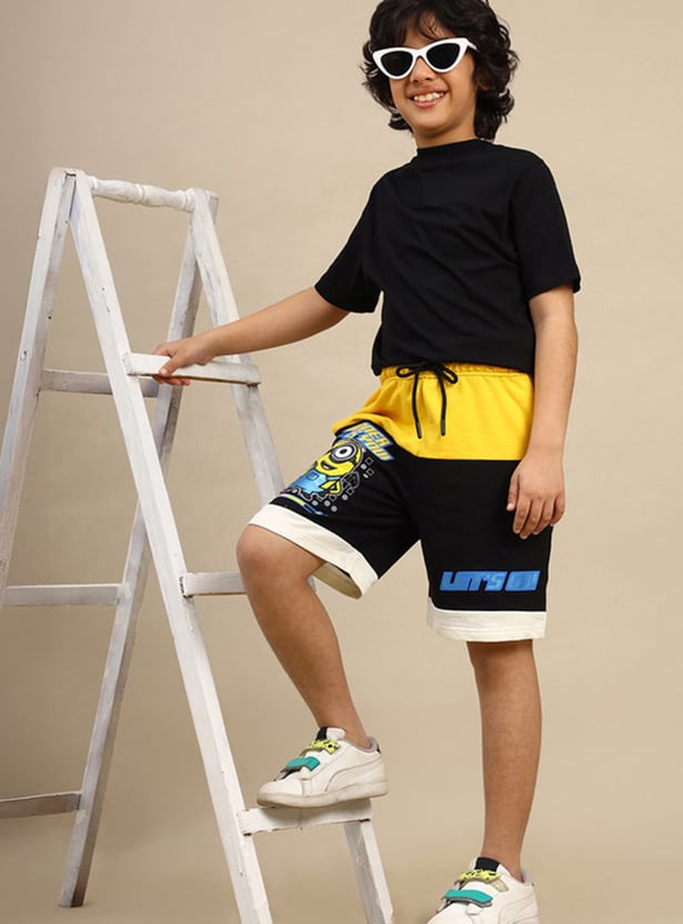 KIDSVILLE Boys Minions Print Shorts