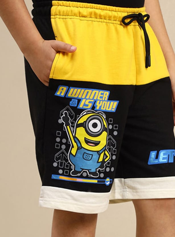 KIDSVILLE Boys Minions Print Shorts