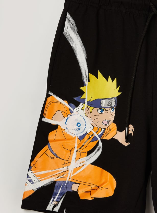 KIDSVILLE Boys Naruto Print Shorts