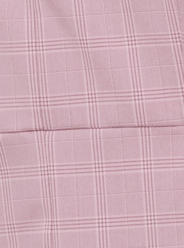 VAN HEUSEN Checked A-line Dress