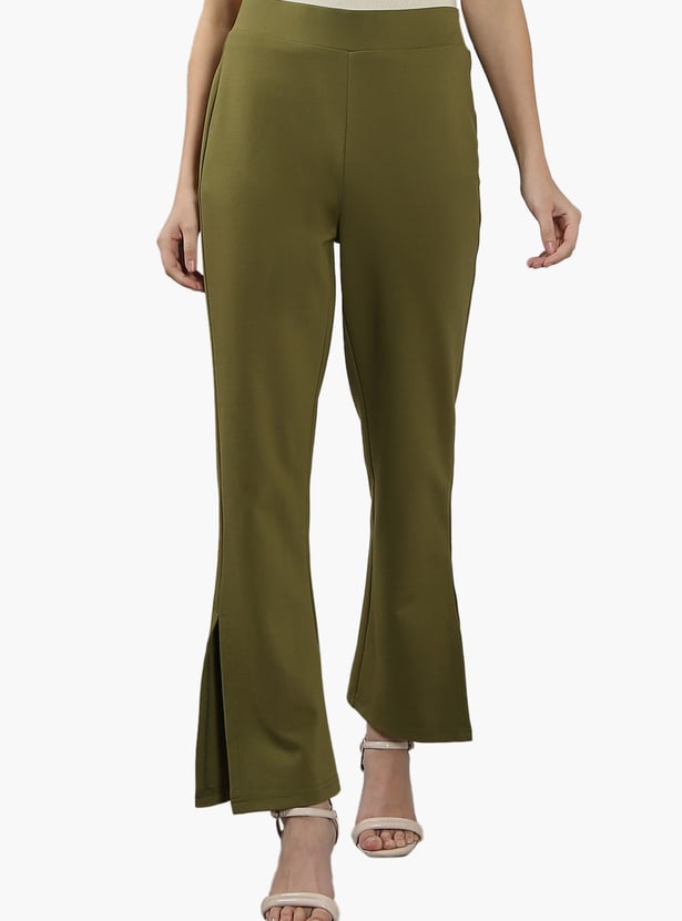 VERO MODA Solid Bootcut Trousers