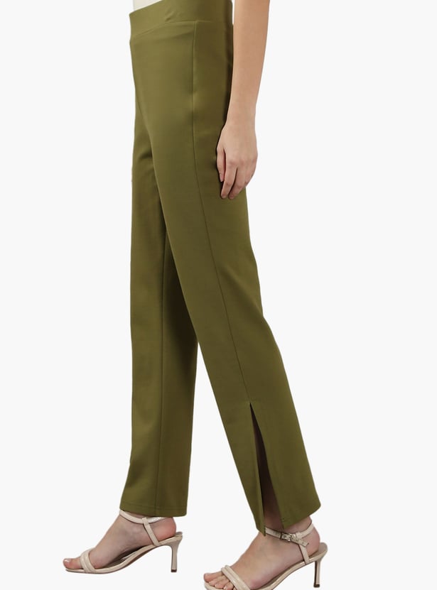 VERO MODA Solid Bootcut Trousers