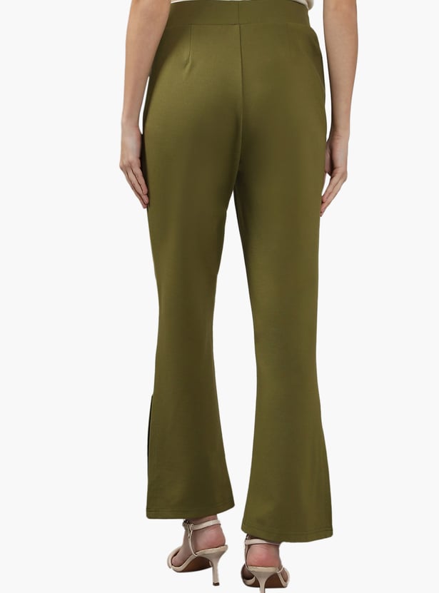 VERO MODA Solid Bootcut Trousers