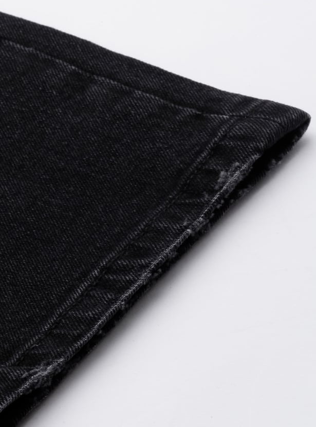 ALLEN SOLLY Boys Washed Slim Fit Jeans