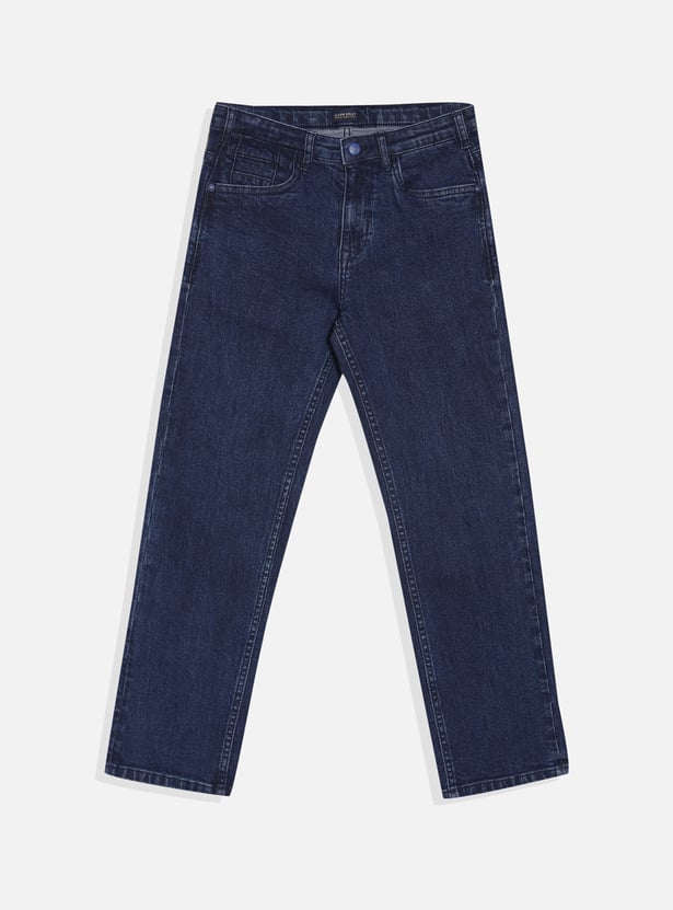 ALLEN SOLLY Boys Darkwashed Regular Fit Jeans