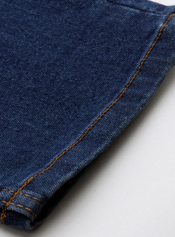 ALLEN SOLLY Boys Darkwashed Regular Fit Jeans