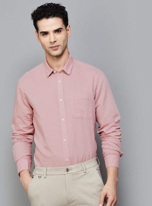 INDIAN TERRAIN Solid Classic Fit Shirt