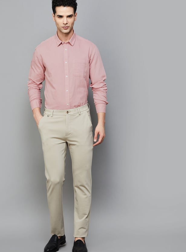 INDIAN TERRAIN Solid Classic Fit Shirt