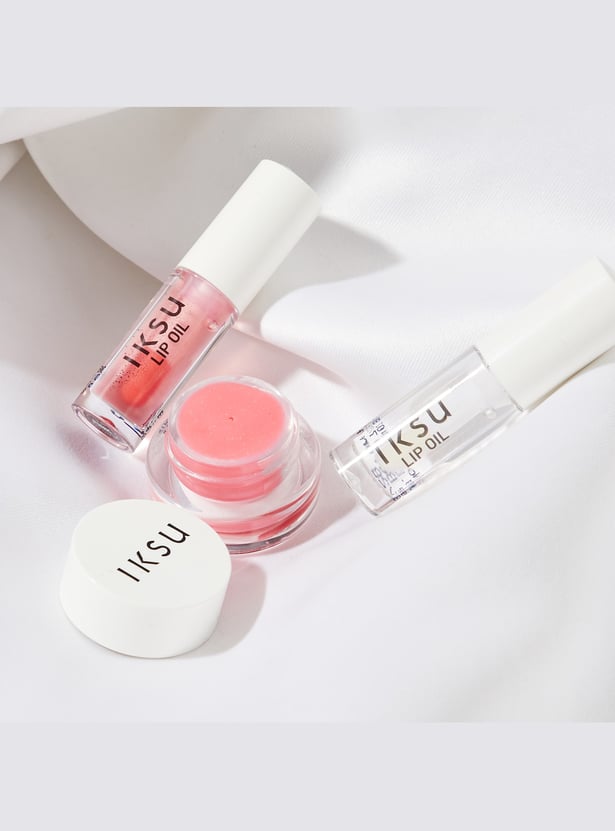 IKSU Lush Lips Mini Lip Oil and Lip Scrub Combo