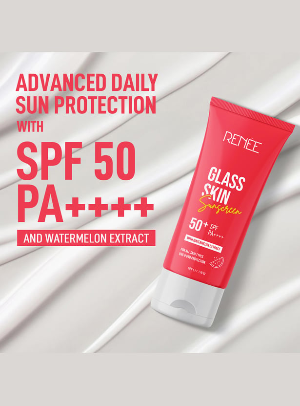 RENEE Glass Skin 50+ SPF Sunscreen - 50g