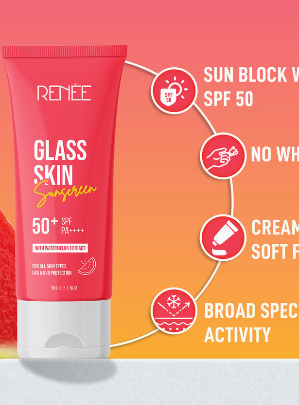 RENEE Glass Skin 50+ SPF Sunscreen - 50g