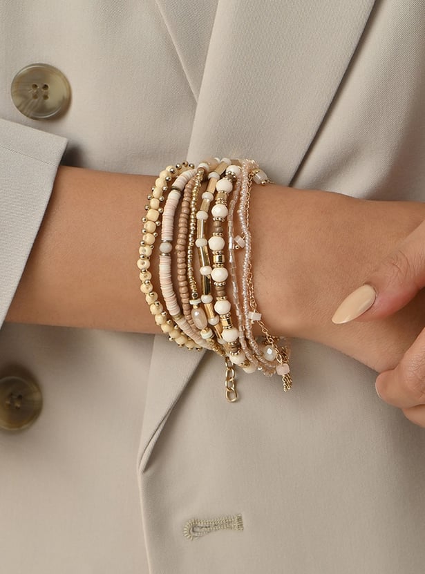 TONIQ Assorted Beaded Bracelets - Pack of 8
