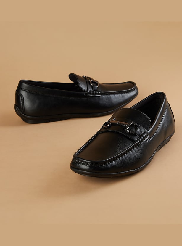 CODE Metal Accent Loafers