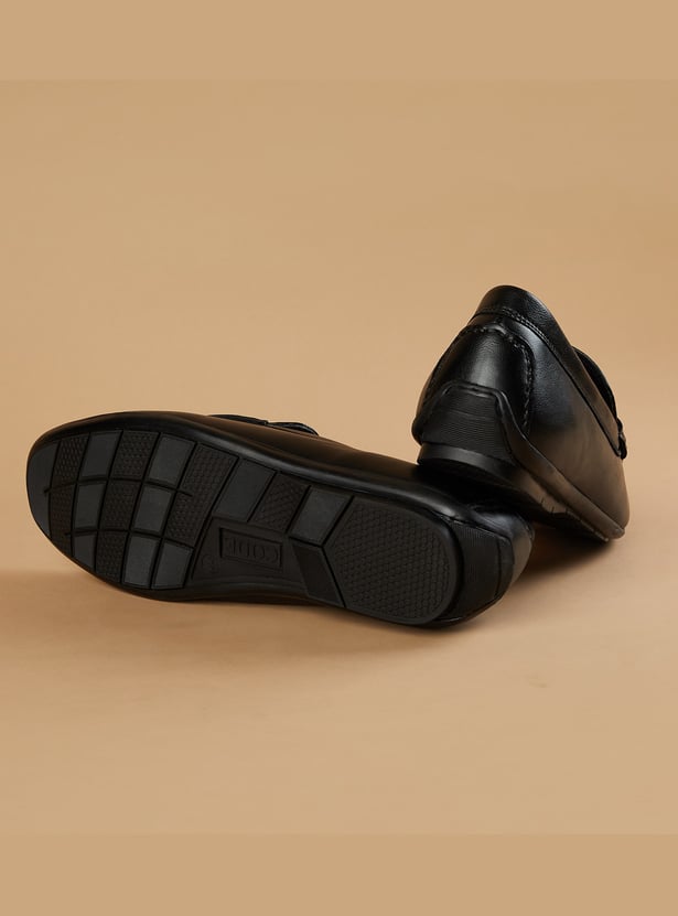 CODE Metal Accent Loafers