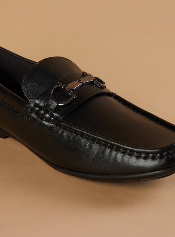 CODE Metal Accent Loafers