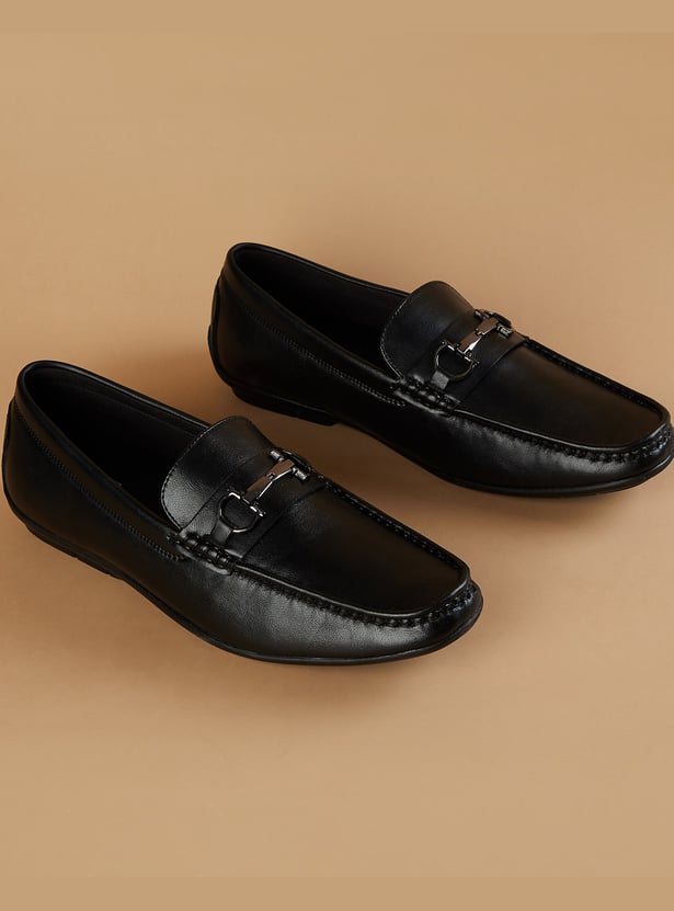 CODE Metal Accent Loafers