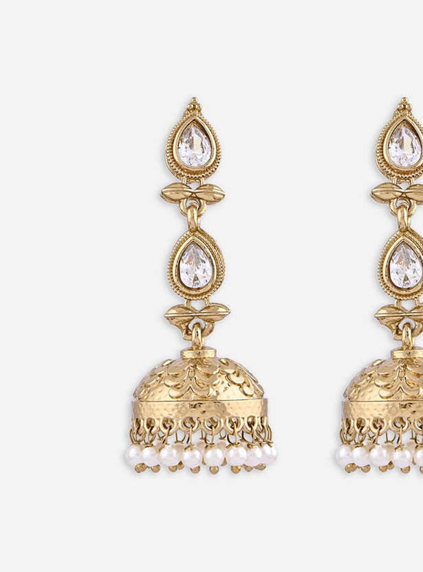FIDA Embellished Jhumkas