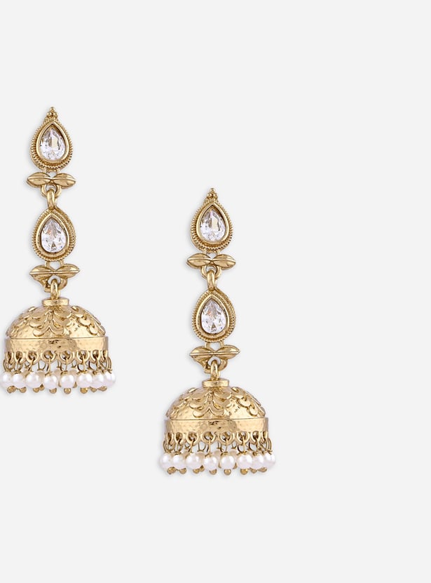FIDA Embellished Jhumkas