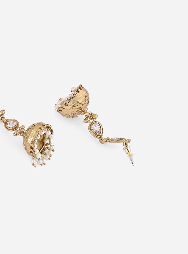 FIDA Embellished Jhumkas