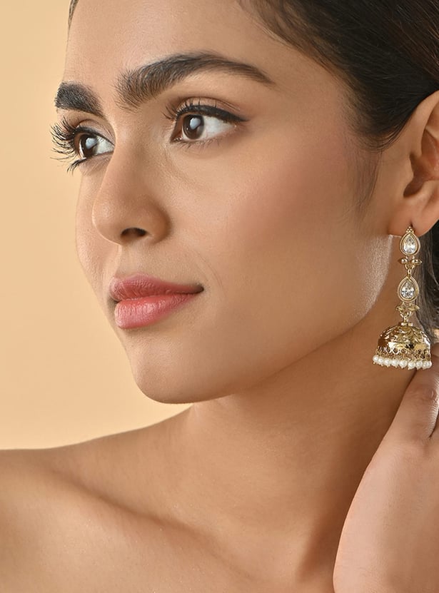 FIDA Embellished Jhumkas
