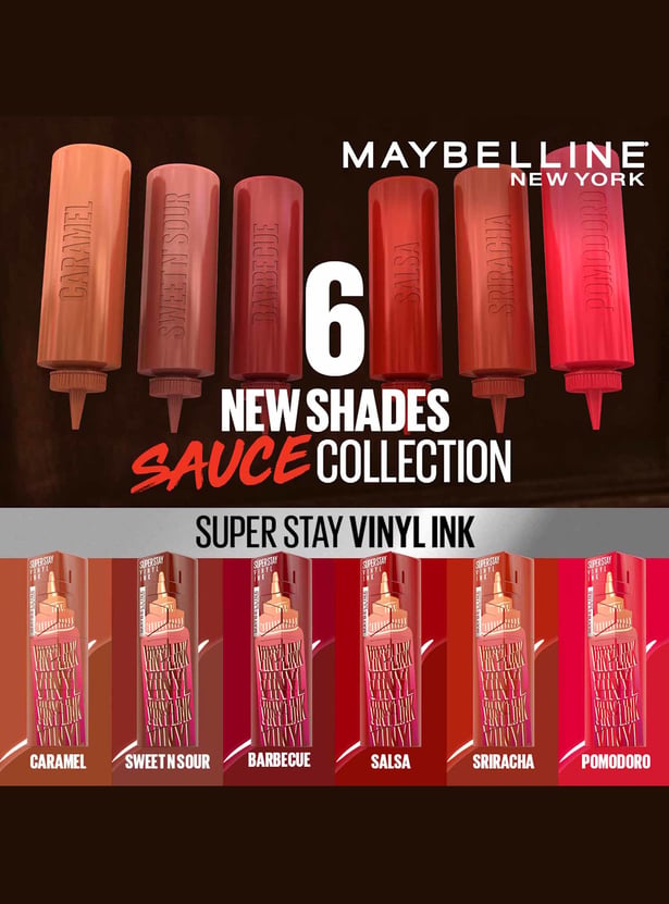 MAYBELLINE NEW YORK Superstay Vinyl Ink Sauce Limited Edition Collection - Barbeque, 4.2g