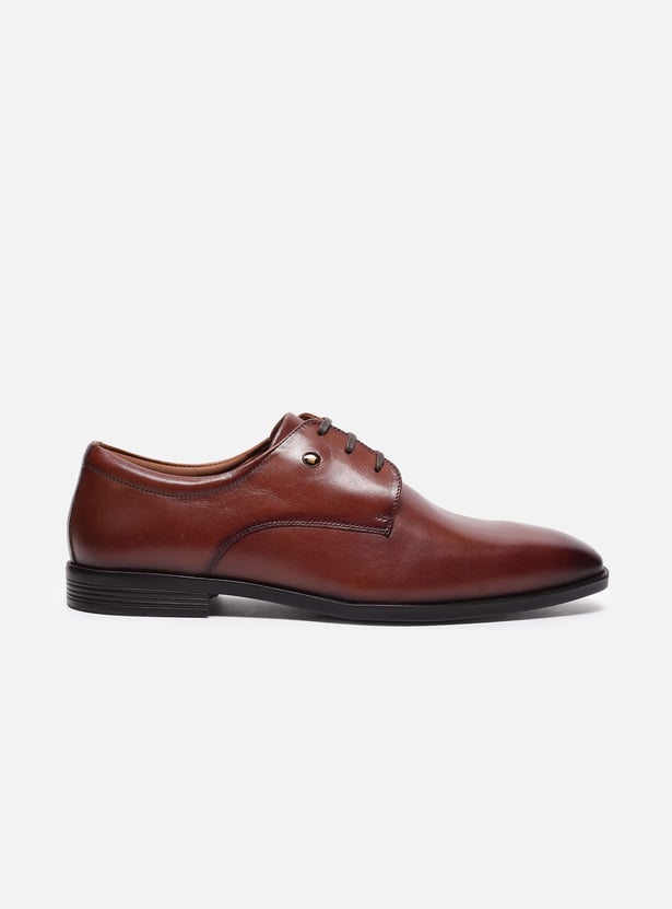 LOUIS PHILIPPE Leather Derby Shoes