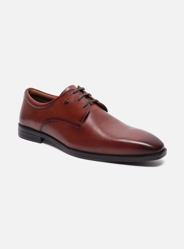 LOUIS PHILIPPE Leather Derby Shoes