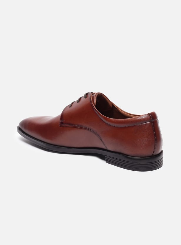 LOUIS PHILIPPE Leather Derby Shoes