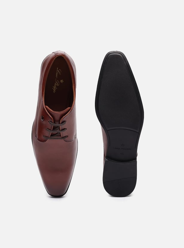 LOUIS PHILIPPE Leather Derby Shoes