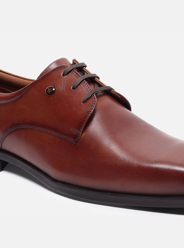 LOUIS PHILIPPE Leather Derby Shoes