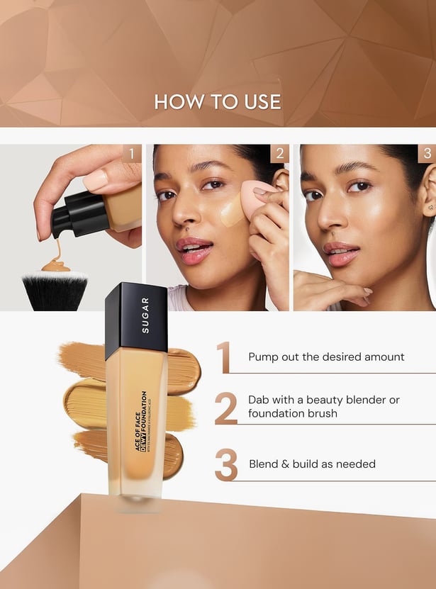 SUGAR Ace Of Face Dewy Foundation - 15 Cappuccino - 30ml