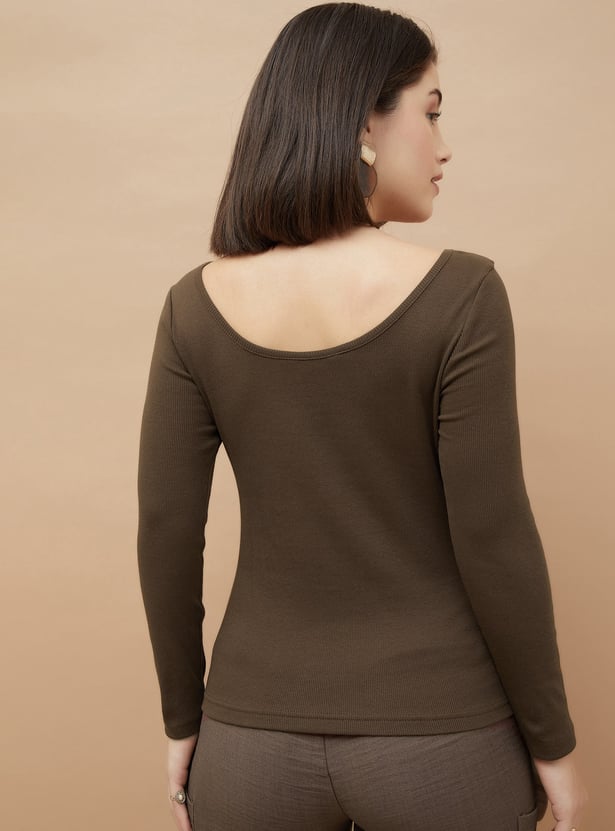 CODE Ribbed T-shirt