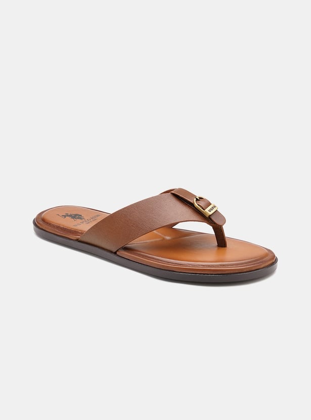 U.S. POLO ASSN. Metal Accent Flip-Flops