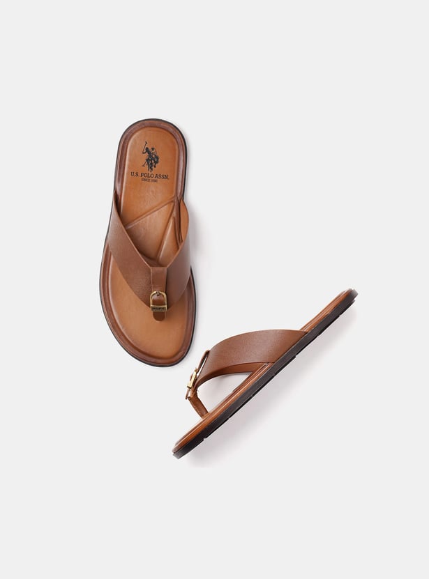 U.S. POLO ASSN. Metal Accent Flip-Flops