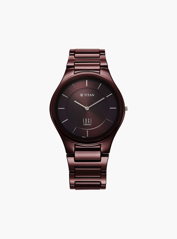 TITAN Edge Wine Ceramic Analog Watch - 1696QC19