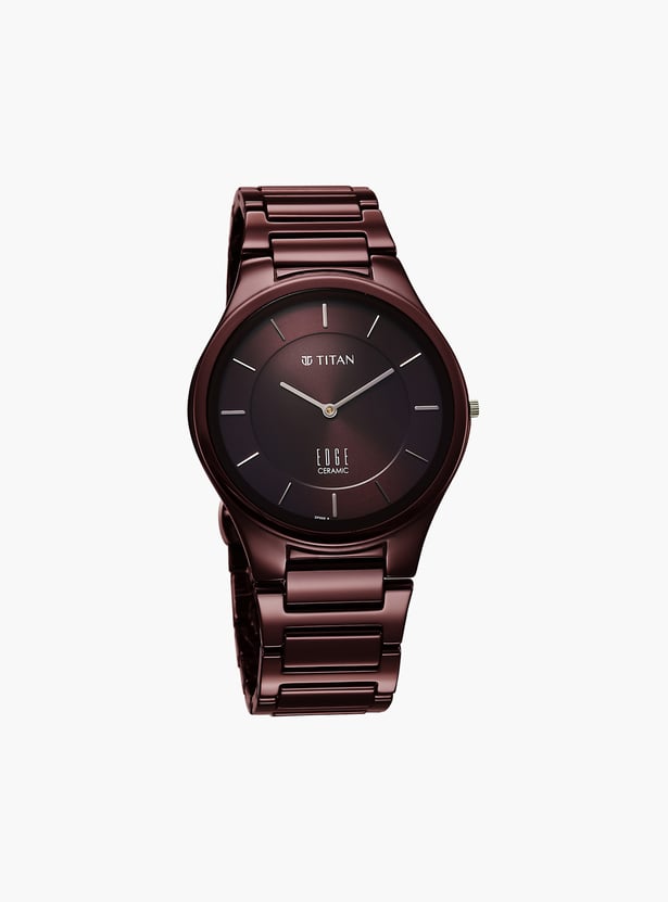 TITAN Edge Wine Ceramic Analog Watch - 1696QC19