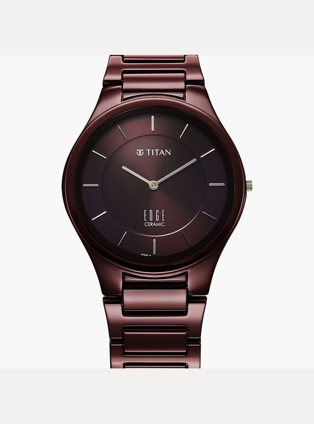 TITAN Edge Wine Ceramic Analog Watch - 1696QC19