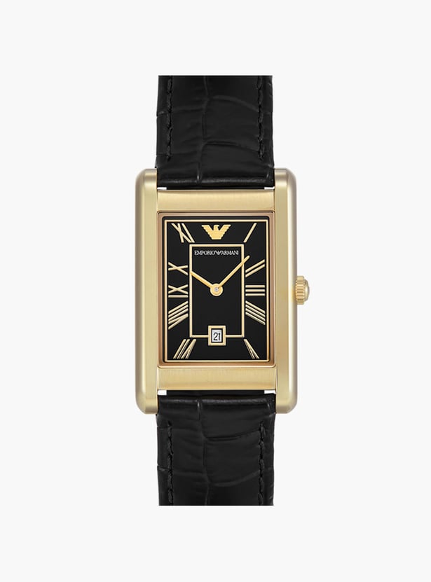 EMPORIO ARMANI Gino Analog Watch with Leather Strap - AR11666I