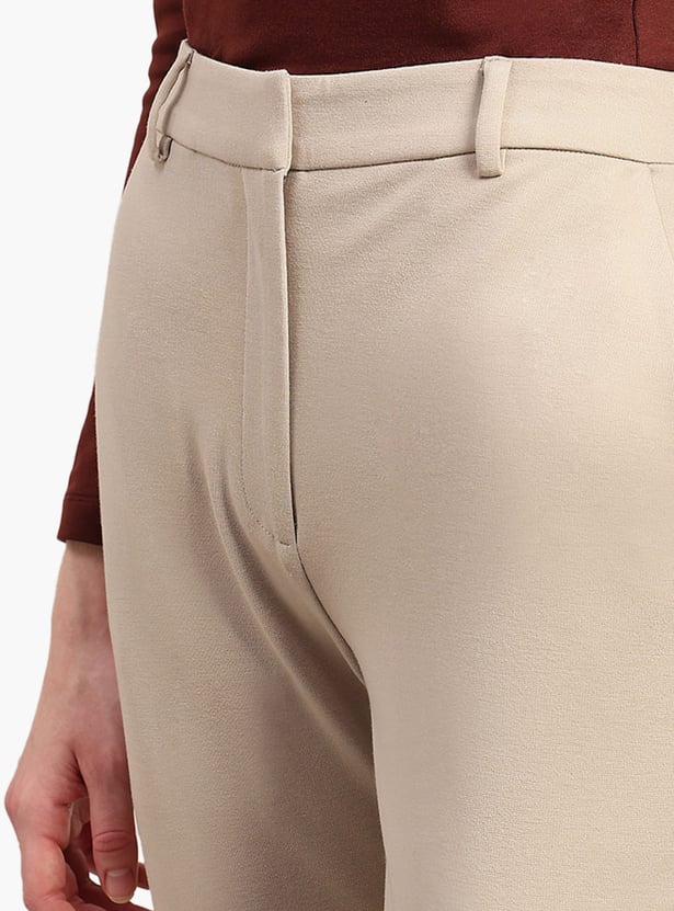 VERO MODA Solid Wide Leg Trousers