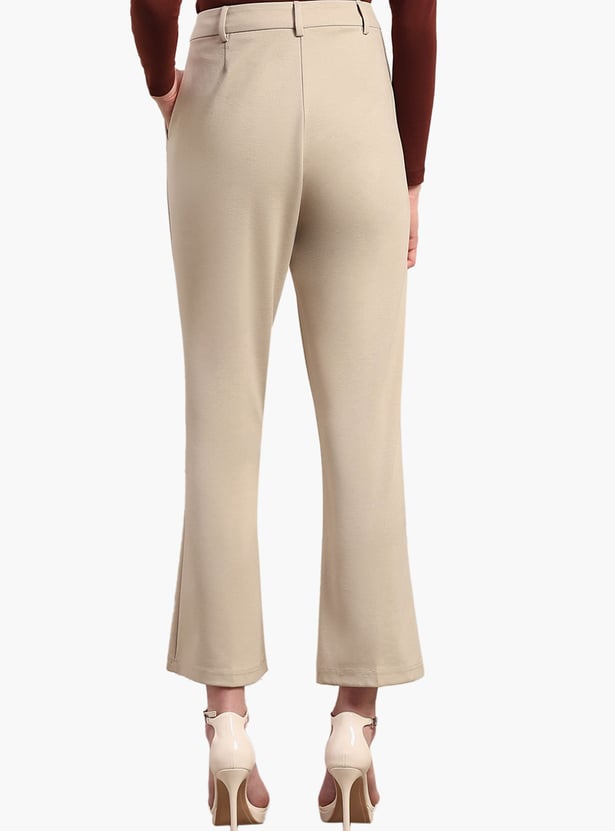 VERO MODA Solid Wide Leg Trousers