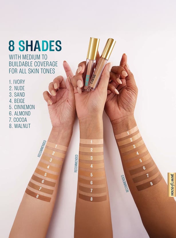 LAKME 9to5 Hya Matte Liquid Concealer - Ivory - 2ml