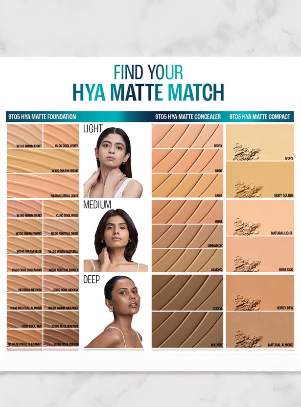 LAKME 9to5 Hya Matte Liquid Concealer - Almond - 2ml