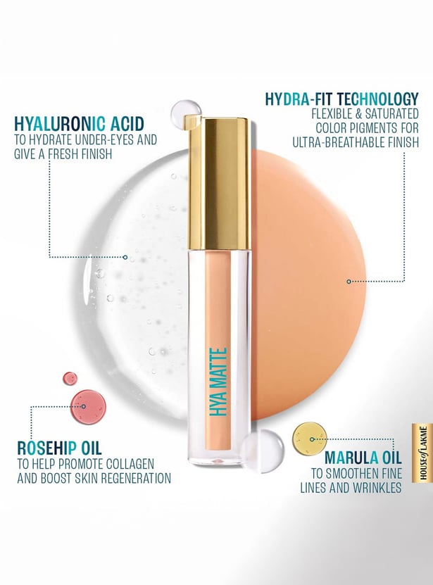 LAKME 9to5 Hya Matte Liquid Concealer - Almond - 2ml