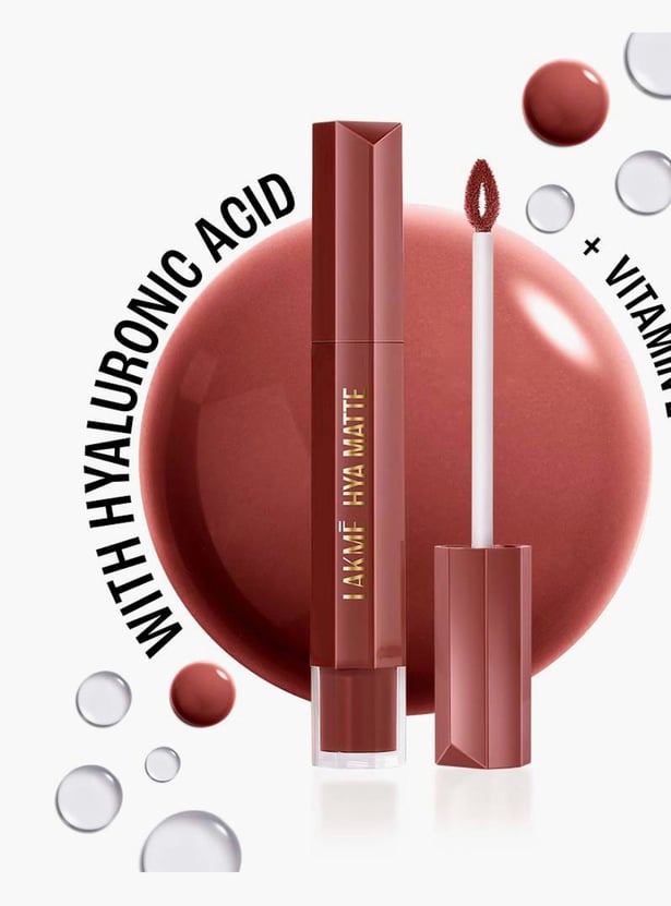 LAKME 9to5 Hya Matte Liquid Lipstick + Hyaluronic Acid - Vacation Nude - 5.3ml