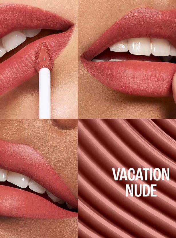 LAKME 9to5 Hya Matte Liquid Lipstick + Hyaluronic Acid - Vacation Nude - 5.3ml