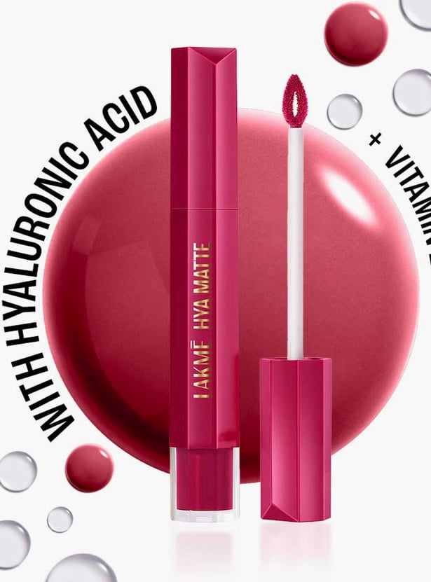 LAKME9to5 Hya Matte Liquid Lipstick + Hyaluronic Acid - Powersuit Pink - 5.3ml