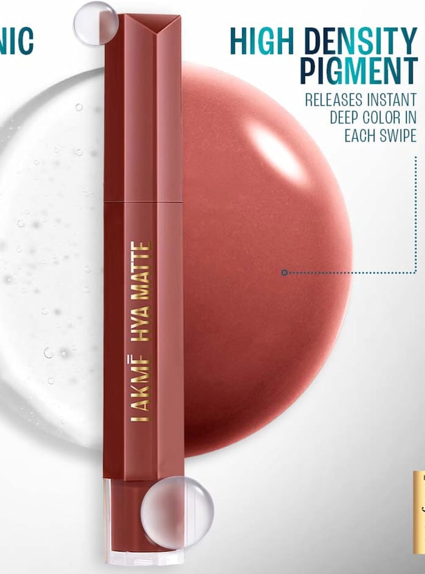 LAKME9to5 Hya Matte Liquid Lipstick + Hyaluronic Acid - Powersuit Pink - 5.3ml