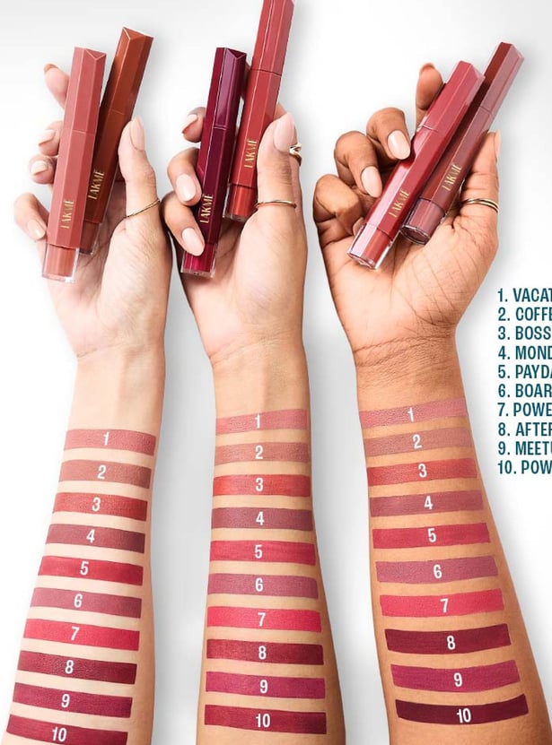 LAKME9to5 Hya Matte Liquid Lipstick + Hyaluronic Acid - Powersuit Pink - 5.3ml