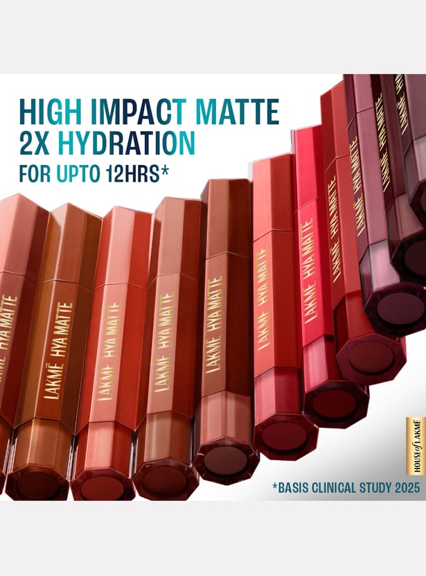 LAKME9to5 Hya Matte Liquid Lipstick + Hyaluronic Acid - Powersuit Pink - 5.3ml