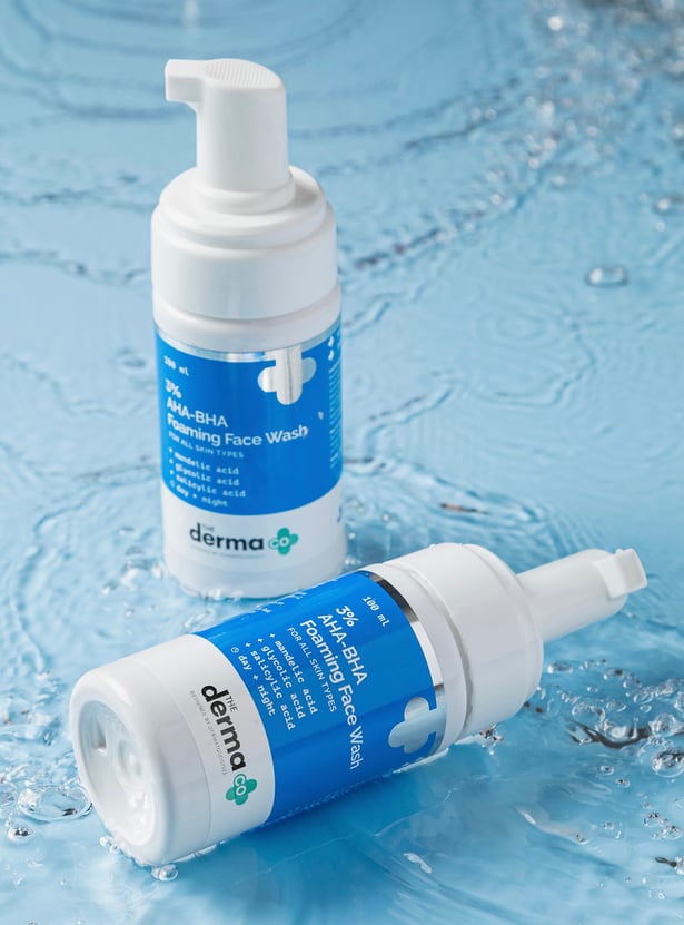 THE DERMA CO 3 Percent AHA-BHA Foaming Face Wash - 100ml